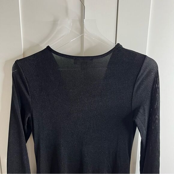 Band Of The Free Annabelle Black Cowl Neck Midi Dress NWT - Picture 13 of 14